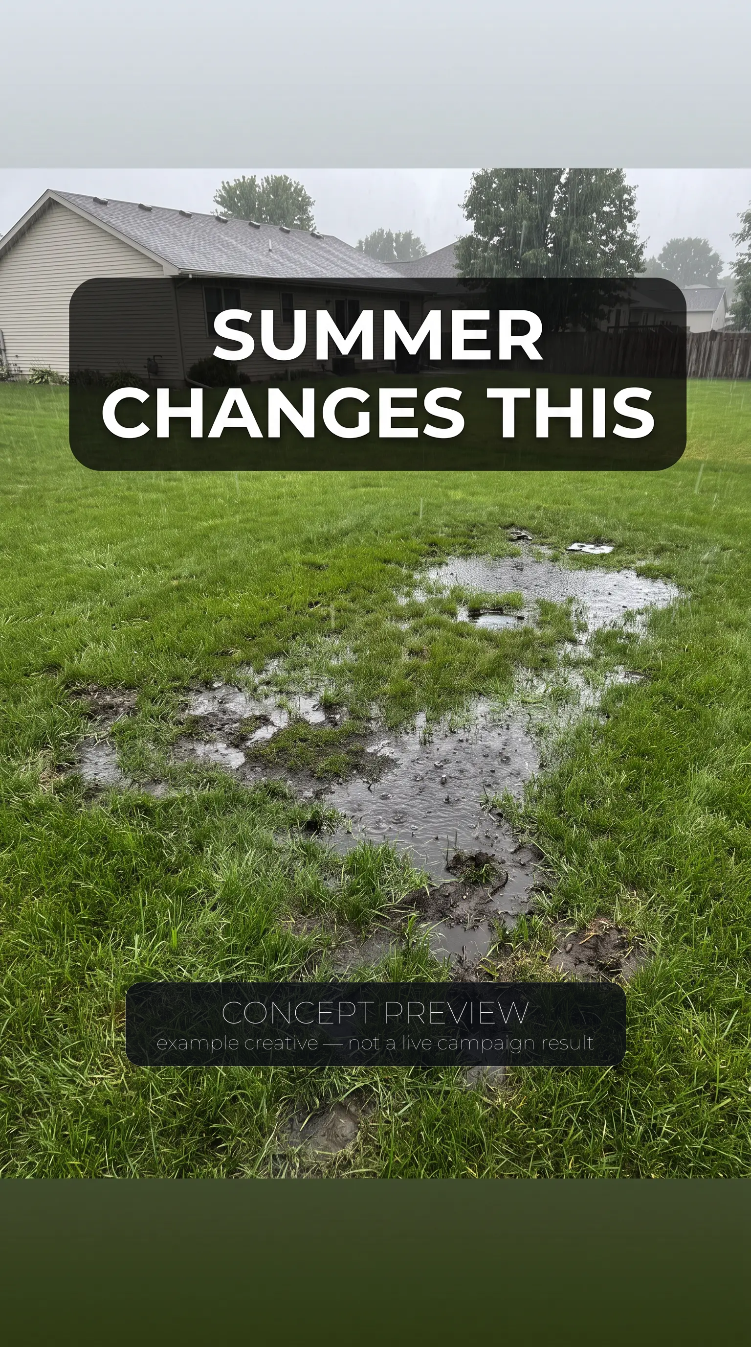 Septic Replacement — Summer Load Timing — Fix Before It Backs Up example picture — concept preview, not a live campaign result