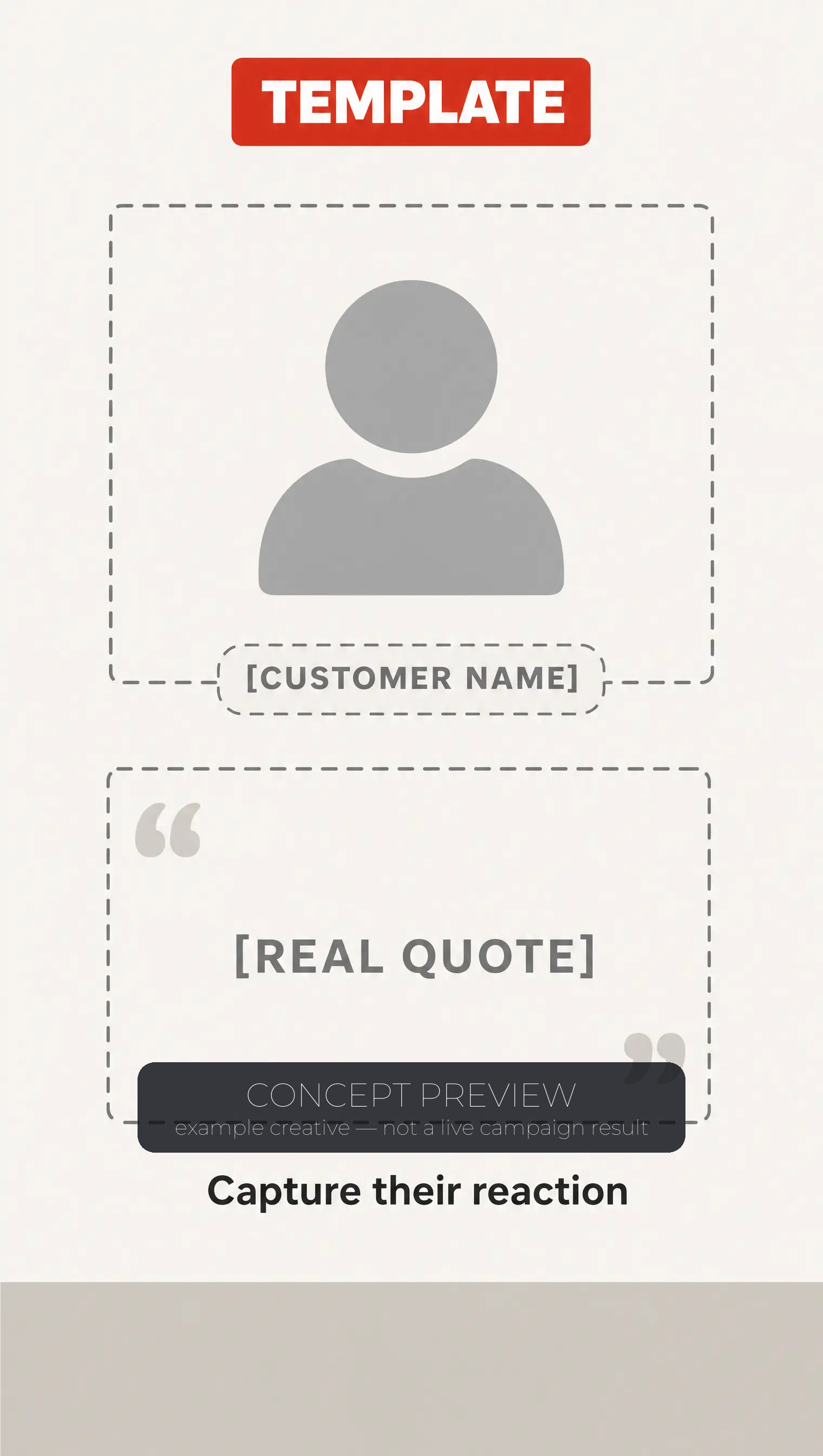 Window Replacement concept ad frame for lane Customer outcome — concept preview, not a live campaign result