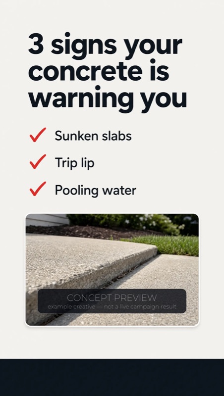 Concept preview — example creative, not a live campaign result.