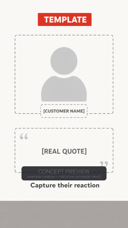 Concept preview — example creative, not a live campaign result.
