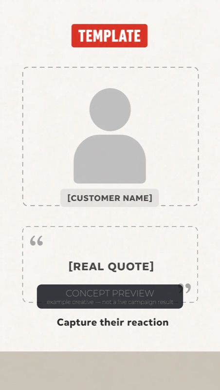 Concept preview — example creative, not a live campaign result.