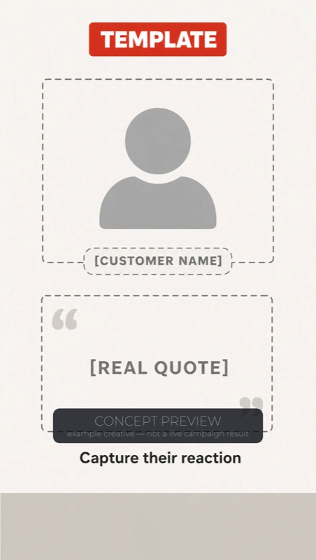 Concept preview — example creative, not a live campaign result.